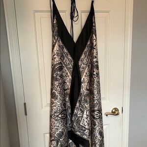 Black and White Paisley Dress